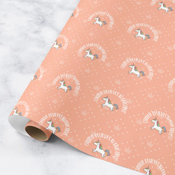 Unicorns Wrapping Paper Roll - Medium (Personalized)