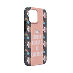 Unicorns iPhone Case - Rubber Lined - iPhone 13 Mini (Personalized)