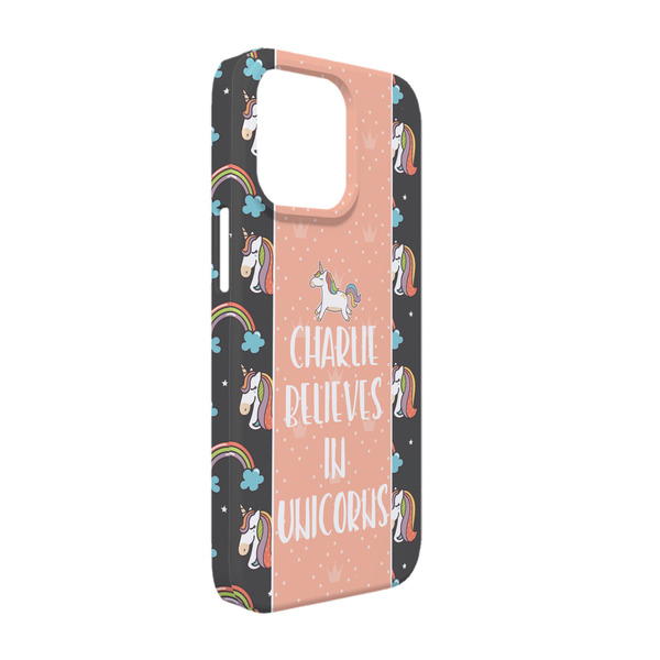 Custom Unicorns iPhone Case - Plastic - iPhone 13 Pro (Personalized)