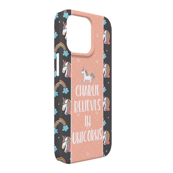 Custom Unicorns iPhone Case - Plastic - iPhone 13 Pro Max (Personalized)