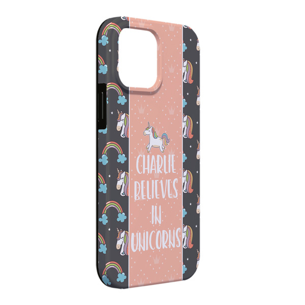 Custom Unicorns iPhone Case - Rubber Lined - iPhone 13 Pro Max (Personalized)