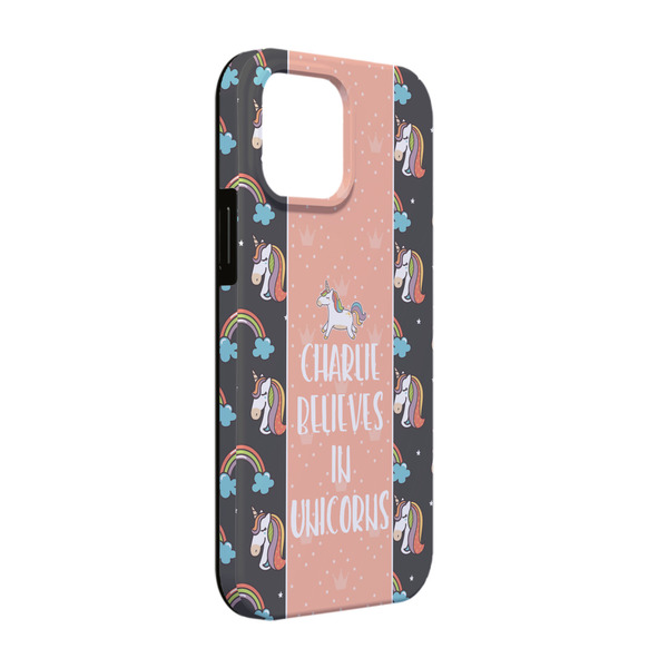 Custom Unicorns iPhone Case - Rubber Lined - iPhone 13 Pro (Personalized)