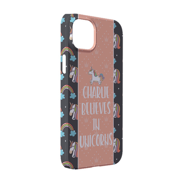 Custom Unicorns iPhone Case - Plastic - iPhone 14 (Personalized)