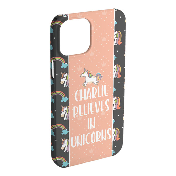 Custom Unicorns iPhone Case - Plastic - iPhone 15 Plus (Personalized)