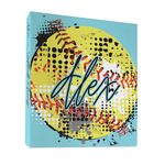 Softball 3 Ring Binder - Full Wrap - 1" (Personalized)