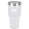 Softball 30 oz Stainless Steel Ringneck Tumbler - White - Front