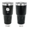 Softball 30 oz Stainless Steel Ringneck Tumblers - Black - Single Sided - APPROVAL