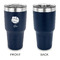 Softball 30 oz Stainless Steel Ringneck Tumblers - Navy - Single Sided - APPROVAL