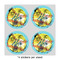 Softball 4" Multipurpose Round Labels - Sheet