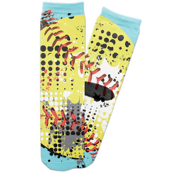 Custom Softball Adult Crew Socks