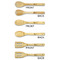 Softball Bamboo Cooking Utensils Set - Double Sided - APPROVAL