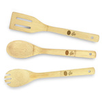 Softball Bamboo Cooking Utensil Set - Single Sided (Personalized)