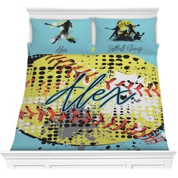 Softball Comforter Set - Full / Queen (Personalized)