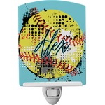 Softball Ceramic Night Light (Personalized)