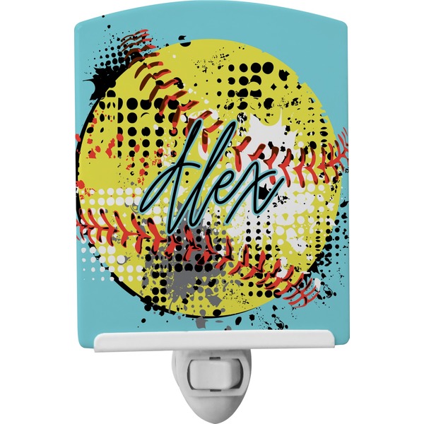 Custom Softball Ceramic Night Light (Personalized)