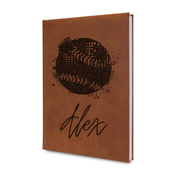 Softball Leatherette Journal - Single Sided (Personalized)