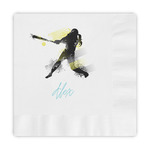 Softball Embossed Decorative Napkins (Personalized)