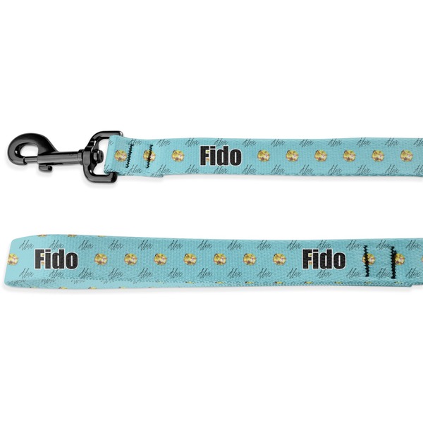 Custom Softball Deluxe Dog Leash (Personalized)