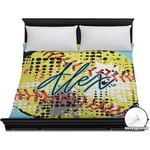 Softball Duvet Cover - King (Personalized)