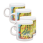 Softball Single Shot Espresso Cups - Set of 4 (Personalized)