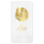 Softball Guest Napkins - Foil Stamped (Personalized)