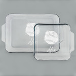 Softball Set of Glass Baking & Cake Dish - 13in x 9in & 8in x 8in (Personalized)