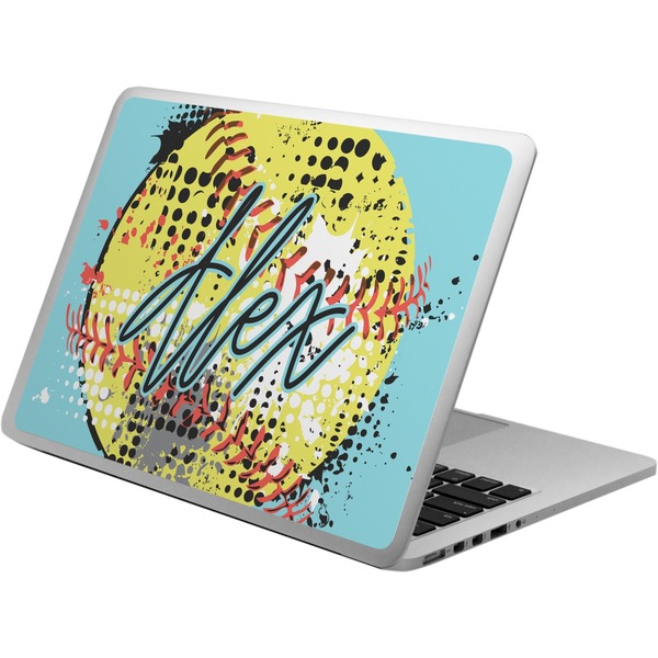 Custom Softball Laptop Skin - Custom Sized (Personalized)