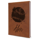 Softball Leather Sketchbook - Large - Double Sided (Personalized)