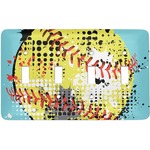 Softball Light Switch Cover (4 Toggle Plate)