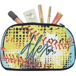 Softball Makeup / Cosmetic Bag - Medium w/ Name or Text