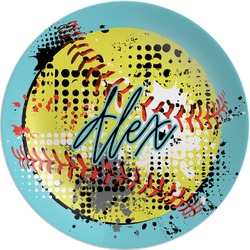 Softball Melamine Plate (Personalized)