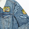 Softball Patches Lifestyle Jean Jacket Detail