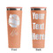 Softball Peach RTIC Everyday Tumbler - 28 oz. - Front and Back