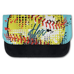 Softball Canvas Pencil Case w/ Name or Text