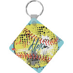 Softball Diamond Plastic Keychain w/ Name or Text