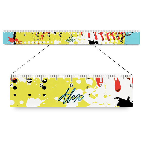 Custom Softball Plastic Ruler - 12" (Personalized)