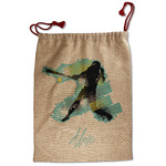 Softball Santa Sack - Front (Personalized)