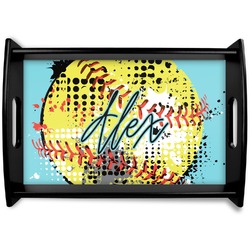 Softball Wooden Tray (Personalized)