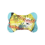 Softball Bone Shaped Dog Food Mat (Small) (Personalized)