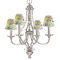 Softball Small Chandelier Shade - LIFESTYLE (on chandelier)