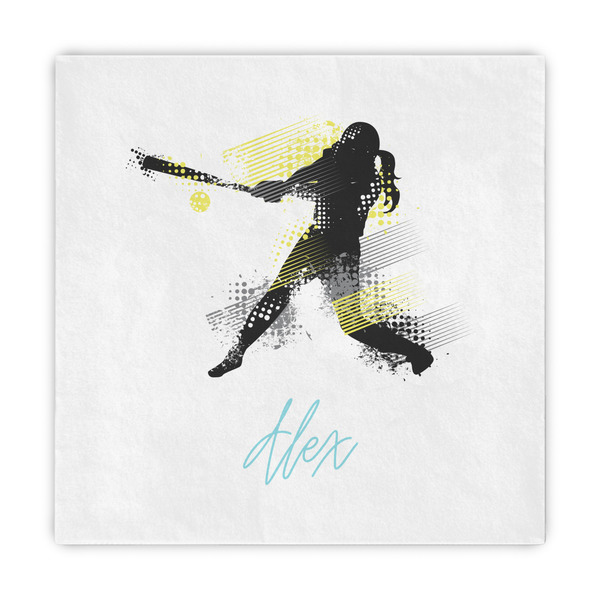 Custom Softball Standard Decorative Napkins (Personalized)