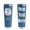 Softball Steel Blue RTIC Everyday Tumbler - 28 oz. - Front and Back