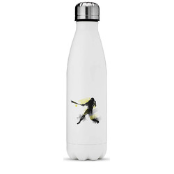 Softball Water Bottle - 17 oz. - Stainless Steel - Full Color Printing (Personalized)