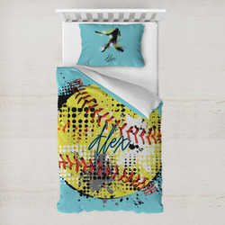 Softball Toddler Bedding w/ Name or Text