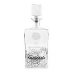 Softball Whiskey Decanter - 26 oz Rectangle (Personalized)