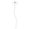 Softball White Plastic 7" Stir Stick - Oval - Single Stick