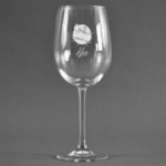 Softball Wine Glass (Single) (Personalized)