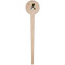 Softball Wooden 4" Food Pick - Round - Single Pick