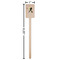 Softball Wooden 6.25" Stir Stick - Rectangular - Dimensions