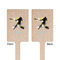 Softball Wooden 6.25" Stir Stick - Rectangular - Double Sided - Front & Back